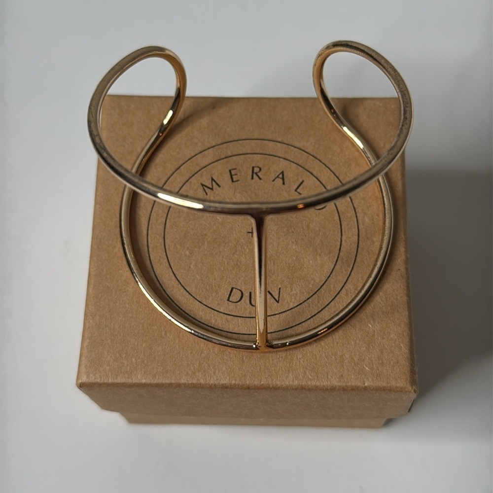 Emerald Duv Joshua Tree Cage Bracelet Gold Plated NWT